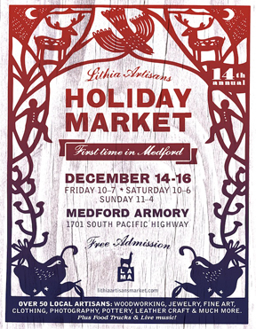 Lithia Artisans Holiday Market 2018 poster